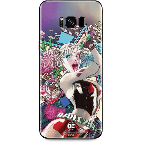 DC Comics Harley Quinn Action Pose Galaxy S8 Plus Skin